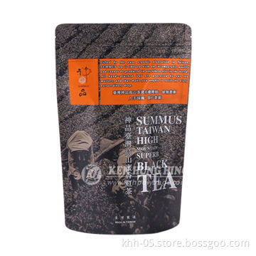 Stand Up Resealable Pouch with Zipper, Used for Tea or Coffee Packing, Made of PET, VMPET, PE